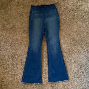 Stretch top flare jeans